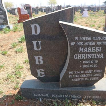 DUBE Masesi Christina 1954-2008