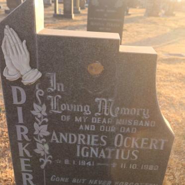 DIRKER Andries Ockert Ignatius 1941-1980