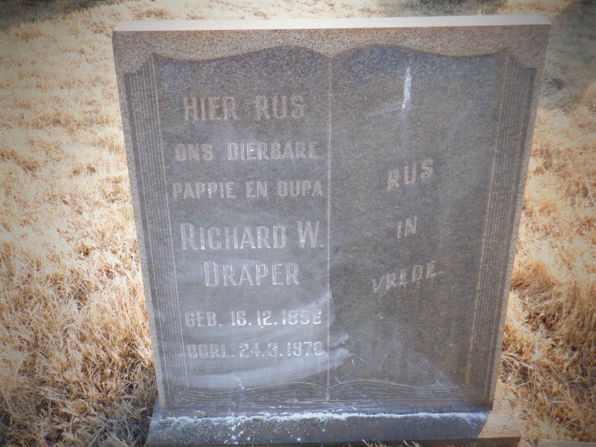 DRAPER Richard W. 1896-1970