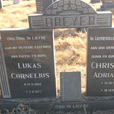 DREYER Lukas Cornelius 1922-1977 &amp; Christina Adrianna 1923-2015