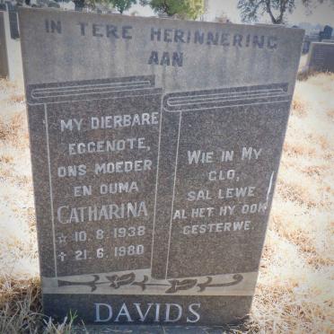 DAVIDS Catharina 1938-1980