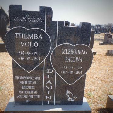 DLAMINI Themba Volo 1931-1998 &amp; Mleboheng Paulina 1935-2014