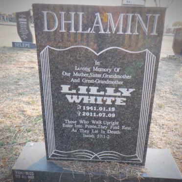 DHLAMINI Lilly White 1941-2011
