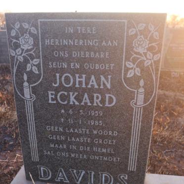 DAVIDS Johan Eckard 1959-1985