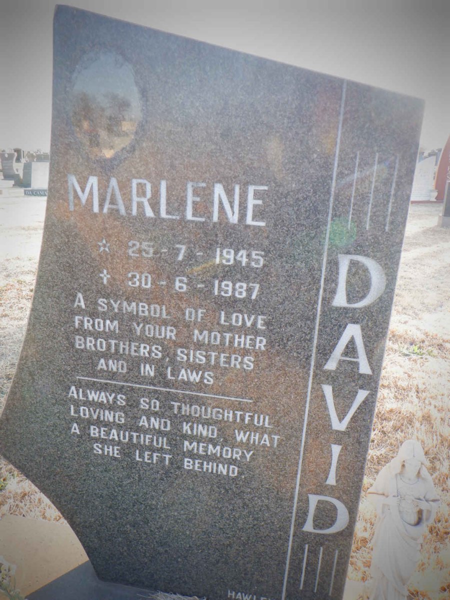 DAVID Marlene 1945-1987