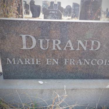 DURAND Francois &amp; Marie