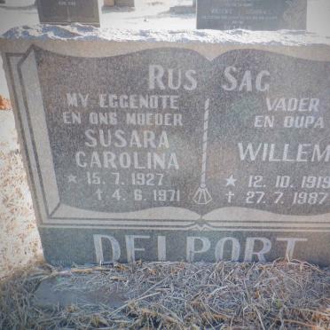 DELPORT Willem 1919-1987 &amp; Susara Carolina 1927-1971