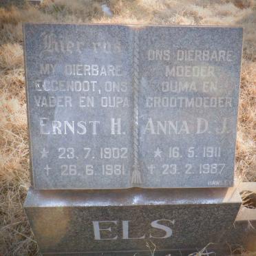 ELS Ernst H. 1902-1981 &amp; Anna D.J. 1911-1987