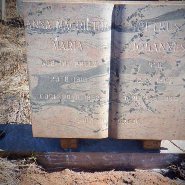 ERASMUS Petrus Johannes 1907-1986 &amp; Anna Magrietha Maria DU PREEZ 1910-1982