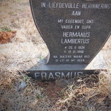 ERASMUS Hermanus Lambertus 1934-1986