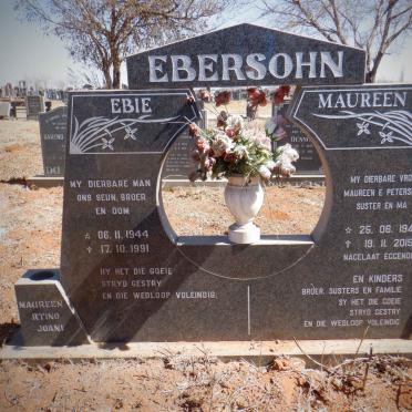 EBERSOHN Ebie 1944-1991 &amp; Maureen 1948-2015