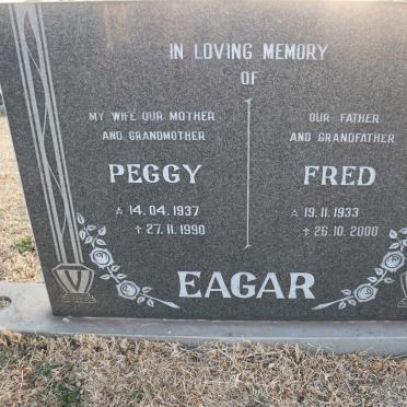 EAGAR Fred 1933-2000 &amp; Peggy 1937-1990