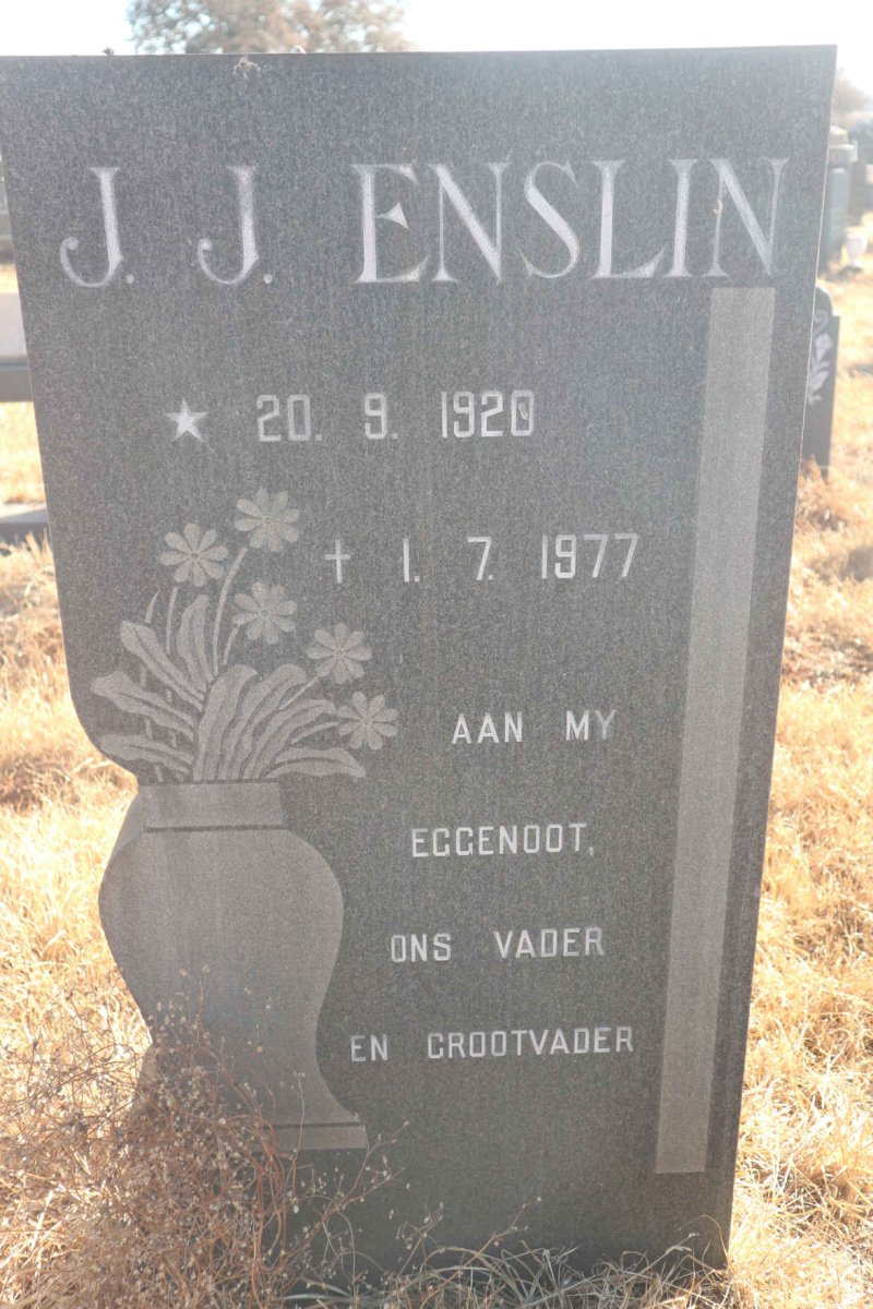 ENSLIN J.J. 1920-1977