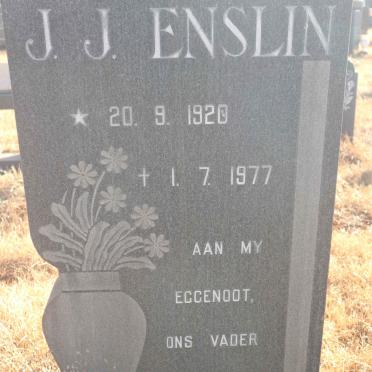 ENSLIN J.J. 1920-1977