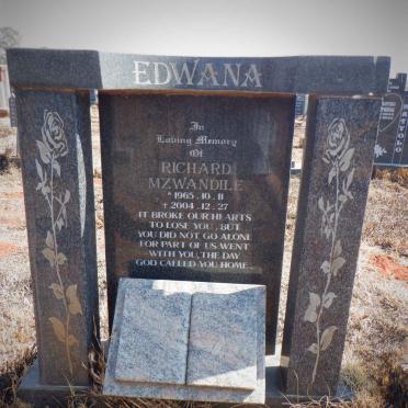 EDWANA Richard Mzwandile 1965-2004