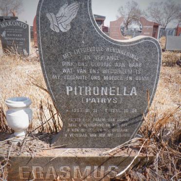 ERASMUS Pitronella 1937-1995