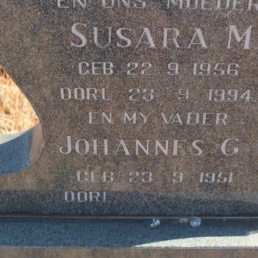 ERASMUS Johannes G. 1951- &amp; Susara M. 1956-1994