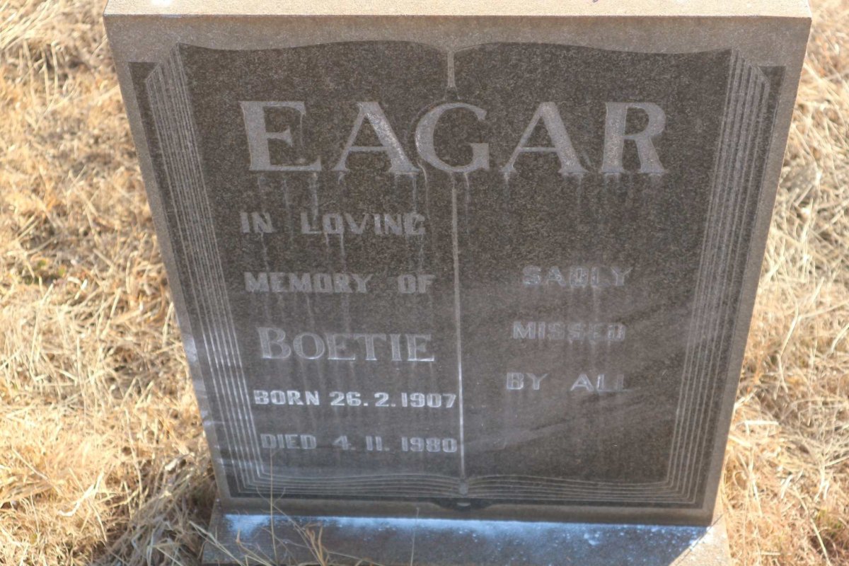 EAGAR Boetie 1907-1980