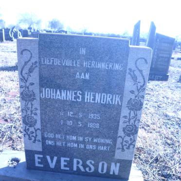 EVERSON Johannes Hendrik 1935-1988