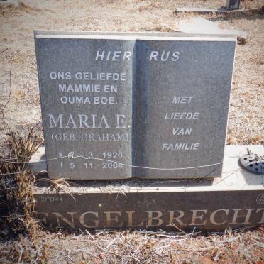 ENGELBRECHT Maria E. nee GRAHAM 1920-2004