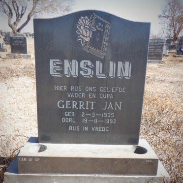 ENSLIN Gerrit Jan 1935-1992