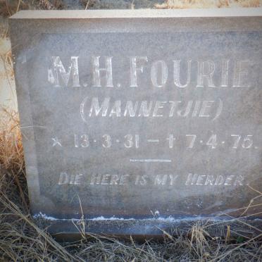 FOURIE M.H. 1931-1975