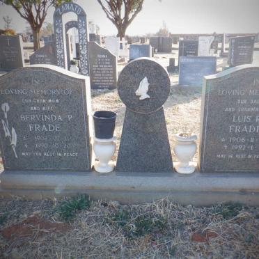 FRADE Luis R. 1906-1992 &amp; Bervinda P. 1909-1990