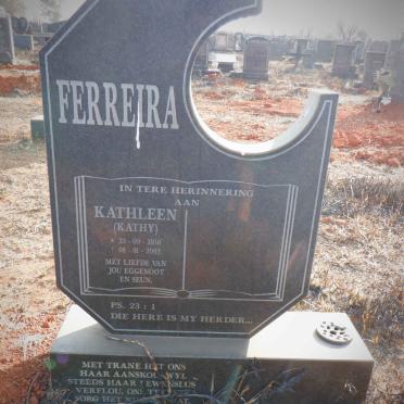 FERREIRA Kathleen 1956-2002