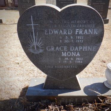 FIELD Edward Frank 1922-1972 &amp; Grace Daphne Mona 1923-1984