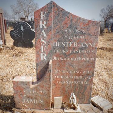 FRASER James 1929- &amp; Hester-Anne LANDSMAN 1936-1995