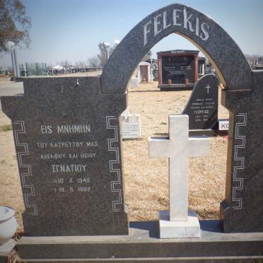 FELEKIS Ignatios 1940-1982