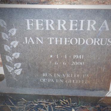 FERREIRA Jan Theodorus 1941-2000