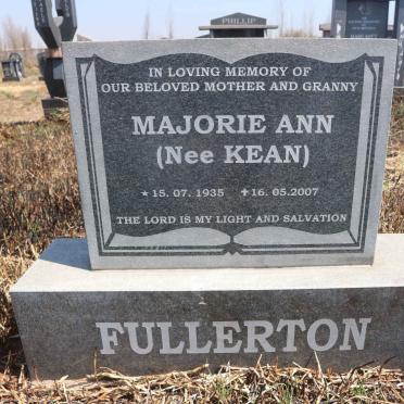 FULLERTON Majorie Ann nee KEAN 1935-2007