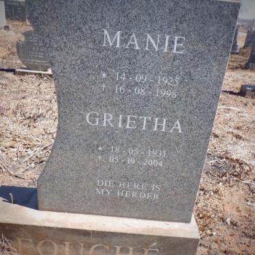 FOUCHÉ Manie 1925-1998 &amp; Grietha 1931-2004