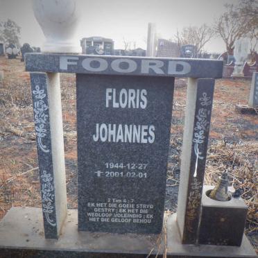 FOORD Floris Johannes 1944-2001