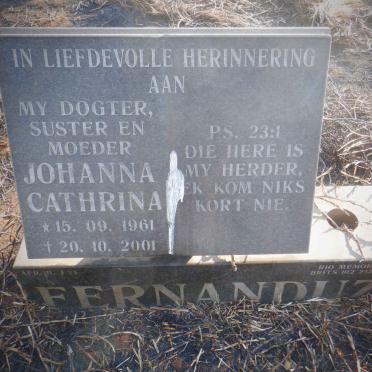FERNANDUZ Johanna Cathrina 1961-2001
