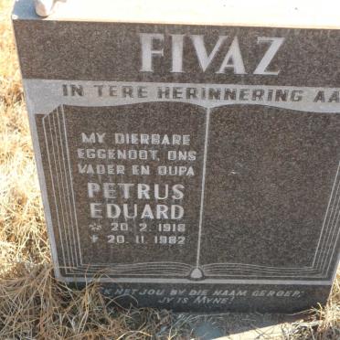 FIVAZ Petrus Eduard 1918-1982
