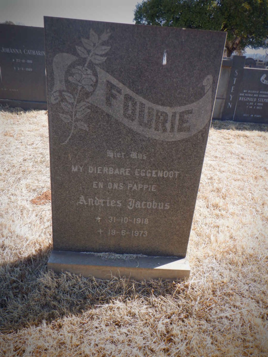 FOURIE Andries Jacobus 1918-1973