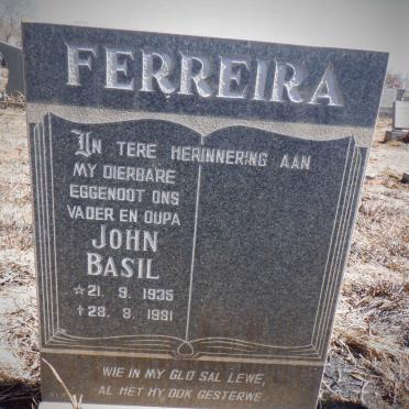 FERREIRA John Basil 1935-1981