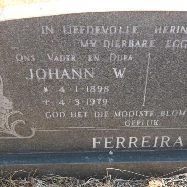 FERREIRA Johann W. 1898-1979