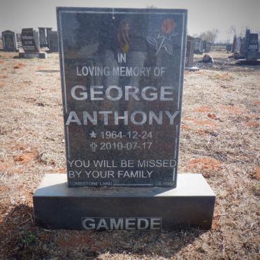 GAMEDE George Anthony 1964-2010