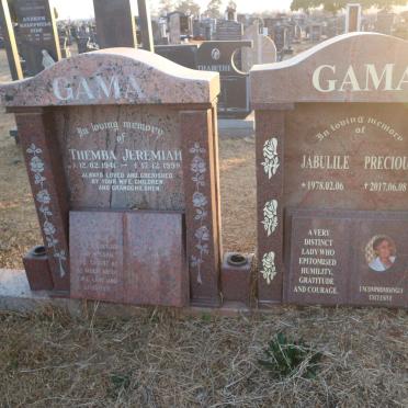GAMA Themba Jeremiah 1941-1998 &amp; Jabulile Precious 1978-2017