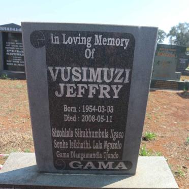 GAMA Vusimuzi Jeffry 1954-2008