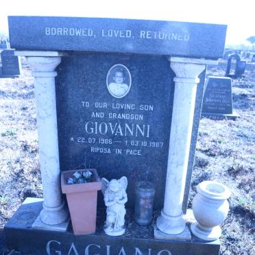 GAGIANO Giovanni 1986-1987