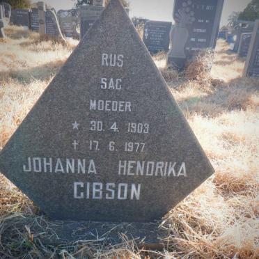 GIBSON Johanna Hendrika 1903-1977