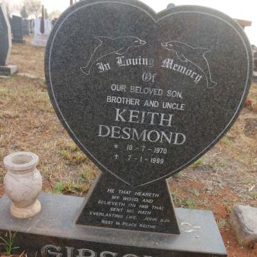 GIBSON Keith Desmond 1970-1999 