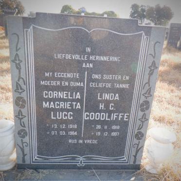GOODLIFFE Linda H.G. 1918-1997 :: LUGG Cornelia Magrieta 1916-1984