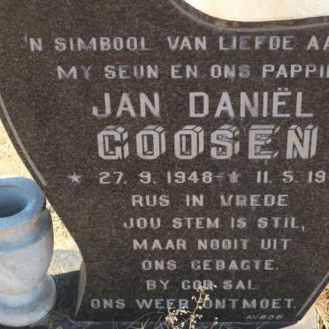 GOOSEN Jan Daniel 1948-1982