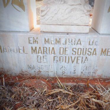 GOUVEIA Manuel Maria De Sousa Mendes, de 1954-1982