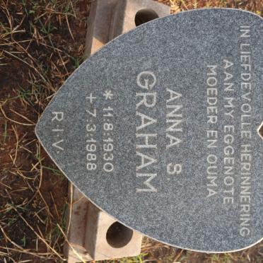 GRAHAM Anna S. 1930-1988